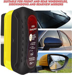 Automotive Oil Film Cleaning Brush with Reusable Foam Sprayer, Upgraded Antifog Glass Cleaning Board, Glass Oil Film Remover for Car Windows & Windshields, Versatile Car Glass Cleaner Brush (Black)