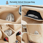 TICARVE 9Pcs Car Interior Detailing Kit - Car Cleaning Brushes, Universal Gel, Microfiber Towel and Storage Bag for Dashboard, Air Vents, Keyboard & Electronics