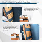 Deluxe Leather Trunk and Backseat Organizer for Car SUVs & RVs, Detachable Storage Modules with Built-in Cooler, Patent Pending (Orange)