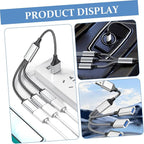 Portable USB Power Splitter Cable Male to Female Ports Compact USB Hub with Over Over-Voltage Protection for Laptop Car and Computer Use