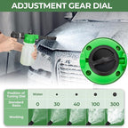 Elechomes Car Wash Foam Gun, Car Wash Soap Sprayer with Car Washing Mitts Quick Connect to Most Garden Hose (Green)