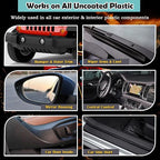 Plastic Refurbishment, Car Trim & Plastic Restorer for Refreshing Faded Plastic, Leather, Vinyl & Rubber Trim with Polish, Automotive Shiny Stuff, Black Car Exterior & Interior Care-200ml