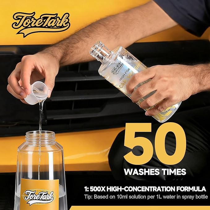 toretark Car Cleaning Kit with Car Wash Soap, Wheel & Tire Cleaner, Interior Car Cleaner Kit & Microfiber Mitt – Interior and Exterior, Basic Car Wash Kit, Auto Cleaning for Sedans SUVs Trucks
