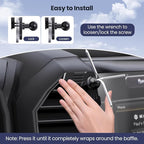 Kaishengyuan Wireless Charger Magnetic Vent Phone Mount Compatible with 2015-2020 Ford F-150, 2017-2021 Super Duty & 2018-2021 Expedition Metal Phone Holder Cradles Bracket Stand for All Smartphone