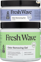 Fresh Wave Odor Removing Gel, Original 15 oz. & Lavender 7 oz.| Safer Odor Absorbers for Home | Natural Plant-Based Odor Eliminator | Every 7 oz. Lasts 15-30 Days | for Cooking, Trash & Pets
