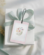 Retro Rustic Floral Car Air Freshener 4 Pcs Coconut Scented, Cute Girly Car Accessories Mirror Decor for Women, Cottagecore Flower Aesthetic Hanging Air Freshener for Cars Closet Drawer Books