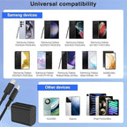 45W Super Fast Charger Type C for Samsung S26 S25 S24,3Pack 45W Dual Port USB C Fast Phone Charger Block & 6/10FT Type C Cord for Samsung Galaxy S26 S25 Ultra/S23/S22,Android,iPhone 17-White