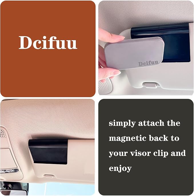 Car Air Freshener - Stone Air Freshener - Car Odor Eliminator - Long Lasting Scent - Car Scent - VISOR CLIP INCLUDED (Amber/set)