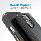Speck Presidio2 Grip - iPhone 15 Plus Case, 6.7 inch - Grey/Bronze