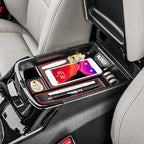 HGWEI Center Console Organizer Compatible with Kia Telluride 2020 2021 2022 2023 2024 2025 2026 Interior Accessories Insert Tray Coin Holder Armrest Secondary Storage Box, Red