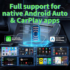Wireless CarPlay Adapter for iPhone, Convert Wired to Wireless Apple CarPlay, Plug & Play, No Delay, Mini Size, Black, USB & USB-C Compatible, for Cars 2016,Compatible with iOS & Android