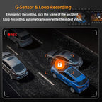 3 Channel Dash Cam Front Inside and Left Right, 1080P HD Dash Camera for Cars, 3.16 inches WiFi Car Camera,170°Wide Angle Vehicle Cam, Night Vision, Loop Recording, G-Sensor, 64GB Card