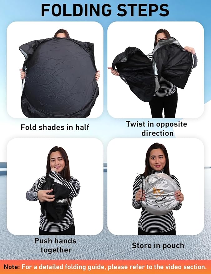 EcoNour Windshield Sunshade Compatible for Subaru Ascent 2019-2024 2025 2026, Sun Visor for Front Windshield & Window Sun Shade Cover, UV Heat Blocker & Protector, Car Accessories