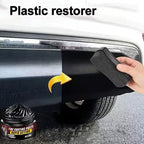 Premium Tire Coating & Trim Restorer, Tire Coating Paste, Long-Lasting Ceramic Coating & UV Protection, Bring Back the Original Deep Black Shine to Rubber and Plastic ﻿(3pcs)