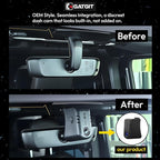 Front 4K Dash Cam Custom fit for Jeep Gladiator JT 2018 2019 2020 2021 2022 2023 2024 Mojave Overland& Wrangler JL 2018-2024 etc,OEM Look,Camera 2160P Video HDR,5.8GWiFi,GPS,Plug&Play,G-Sensor