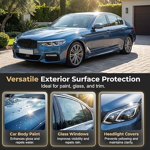 Ceramic Coating Spray for Cars, 9H Graphene Auto Paint Protection Liquid, High Gloss Hydrophobic Finish, Easy Apply Detailing Coating for Exterior Surfaces