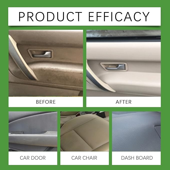 Auto Interior Cleaning Kit, Gentle Cleaning, Comes with Cleaner, Towel and Sponge for Daily Use(2set)