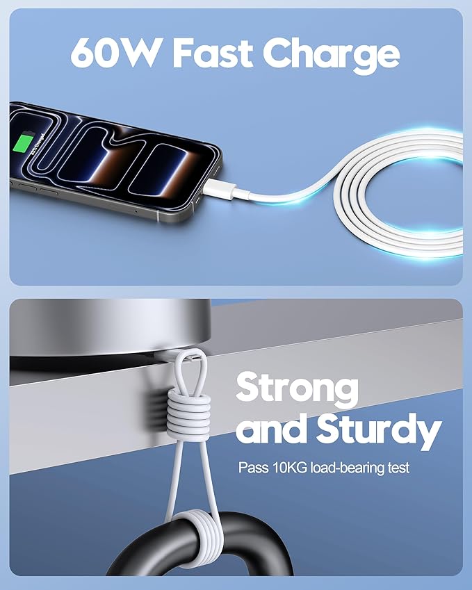 iPhone 17e/17/16e/16 Charger Fast Charging, 2Pack 20W USB C Wall Charger Block Cube with 6FT USB C Cable Cord for iPhone 17e/17/17 Pro Max/Air/16e/16/15 Pro Max/Plus, iPad Pro 13/12.9/11 inch, AirPods
