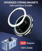 Magnetic Car Phone Mount for Toyota Corolla 2019-2026 / Corolla Cross 2022-2026, for MagSafe Strong Magnets Cell Phone Holder 8-Inch Touch Screen Cradles, with Portable Phone Gripper