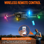 Wireless LED Strobe Lights Remote Control, 8 Colors USB Charing Waterproof Anti-Collision Flashing Emergency Warning Lights for Car Motorcycle Drone Aircraft Bike 12PCS