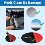 4Pcs Heavy Duty Dash Cam Adhesive Pads - 248°F Heat Resistant Sticky Tape for Windshield, Car Mounts & GPS, 60% Stronger Grip, No Residue, Universal Fit for All Dash Cams (2.2 inch Round)