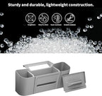 Center Armrest Rear Organizer for Toyota Sienna 2021-2026 ABS Cup Holder Tray Center Consoles 3-in-1 Backseat Organizer(Gray)