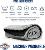 McKillans® Extra Large Dual-Color Car Drying Towel XL - Edgeless & Ultra Soft & Absorbent - 36" x 28" - 1200 GSM Twisted Loop Microfiber Towel for Cars - Drying Towel Car Detailing - Car Wash Towels