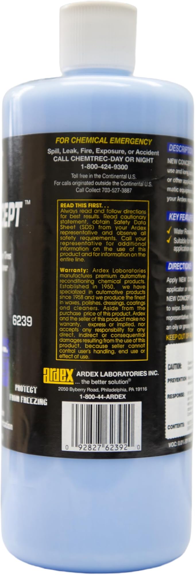 Ardex New Concept Tire & Trim Shine - Vinyl, Dash, Seat, Plastic & Rubber Dressing 32 oz