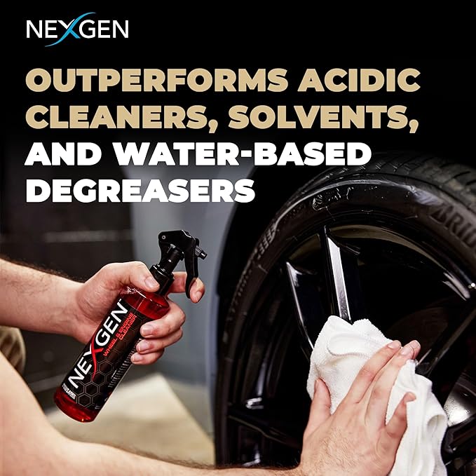 Nexgen Wheel and Engine Cleaner (16oz) – Removes Brake Dust, Grease, & Road Grime - On-the-Go Car Detailing - Car Cleaning Supplies