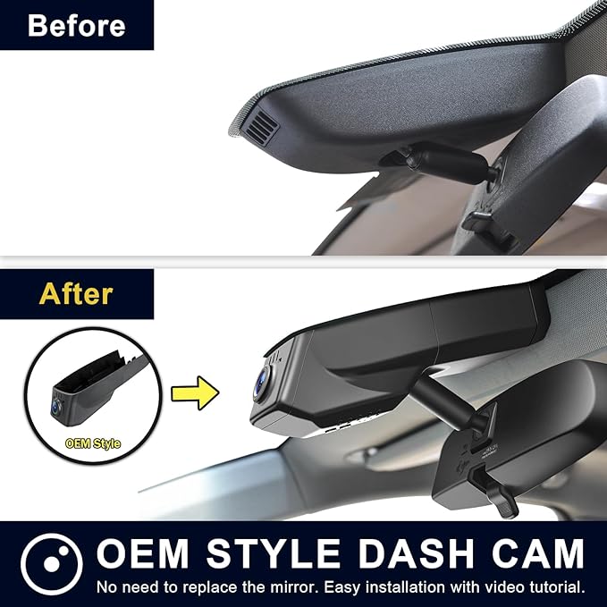 Mangoal 4K Dash Cam Custom fit for Chevy Suburban/Tahoe 2015 2016 2017 2018 2019 2020(Model C), Model C & Model D Have Same Models Years but Vehicle Sensor Cover are Different