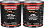 Custom Shop - Black Epoxy Primer/Sealer 2.1 VOC (2-Gallon Kit) Anti-Corrosive DTM High-Performance Primer for Automotive and Industrial use Kit= 1 Gal. Epoxy Primer +1 Gal. Epoxy Hardener (1-1 Mix)