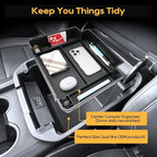Center Console Organizer for 2021-2026 Chvey Tahoe(LS/LT/Z71) & 2021-2026 Suburban(LS/LT/Z71) &2021-2026 GMC Yukon/Yukon XL(Elevation/AT4) Armrest Storage Accessories-Not Fit For Power-Sliding Console