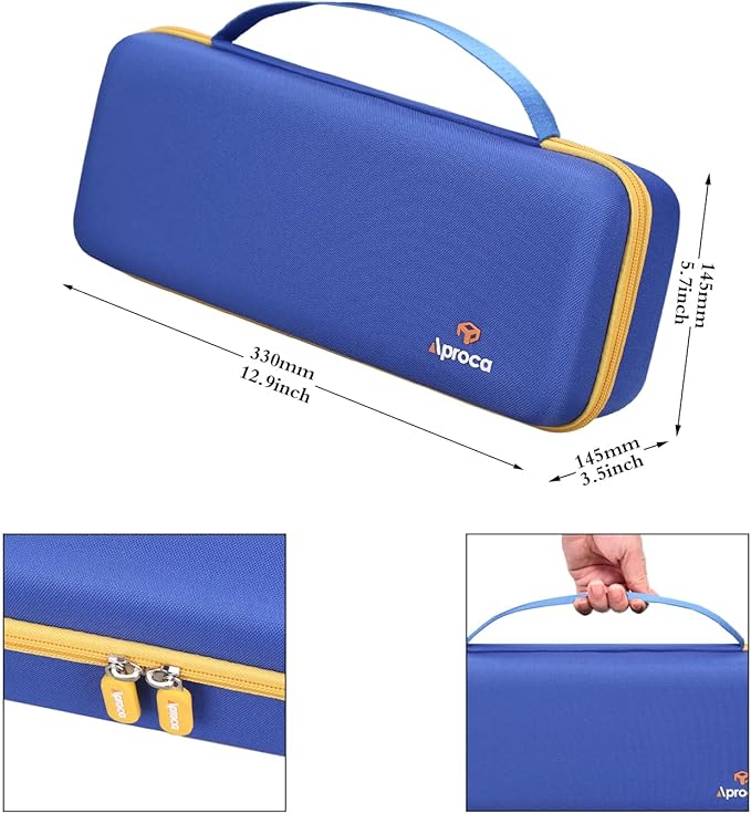 Aproca Blue Portable Hard Storage Case, for Fanttik V8 Apex/Slim V8 Mate Cordless Car Vacuum and Accessories (Case Only)