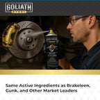 Kogler Goliath Steel Non-Chlorinated Brake Cleaner Spray, Low-VOC Fast-Drying Brake Parts Degreaser, Removes Grease, Oil & Brake Dust, 14 oz