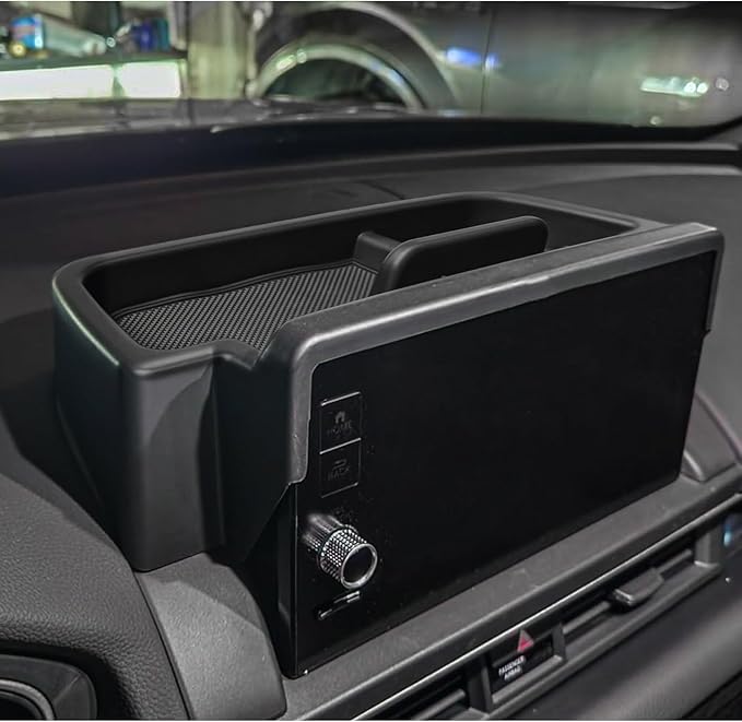EDBETOS Pilot Center Console Dashboard Organizer Compatible with Honda Pilot Accessories 2023 2024 2025 Elite/Touring/TrailSport/EX-L 9-in Behind Screen Dash Storage Insert Glasses Holder Tissue Tray
