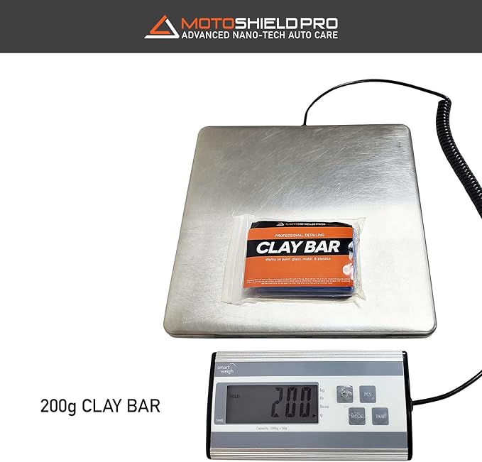 MotoShield Pro Car Detailing Clay Bar 200g - Remove Defects & Restore Paint Finish