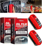 2 Pack Automotive Oil Film Cleaning Brush for Windshield, Car Glass Oil Film Remover with Hydrophobic Coating, Rain Repellent Windshield Cleaner Tool Improves Driving Visibility