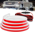 DIBMS 71" High Brightness Car Hood Gap LED Strip, LED Car Ambient Light, Dynamic Scan Activated Design, Daytime Driving Kits, Car Accessories Eclipse LED Lights (White)