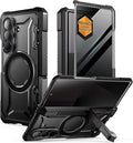 SUPCASE for Samsung Galaxy Z Fold 7 Case with Kickstand (UB Grip), [Compatible with MagSafe] [Built-in Privacy Screen Protector] [Hinge Coverage] Military-Grade Protection Phone Case, Dark