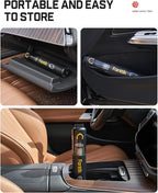 Fanttik V8 Mate Upgraded Cordless Car Vacuum, Portable Mini Vacuum with 13000pa Suction Power, 2 Suction Modes, Type-C Charge, Handheld Vacuum for Car, Small Tasks, Keyboards, Office Desk (Black)