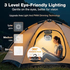 OGERY Camping Fan, Portable Fan Rechargeable with 30000mAh Battery, Stepless Speed Control, Fast Charging, Remote & LED Lantern for Tent, Travel, Car Camping, Camping Essentials