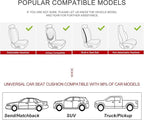 BOPUOVRE Car Seat Cover for Luxury & Comfort - PU Leather, Anti-Slip, Full Wrap Protection with Storage Pocket for Bottom Cushion - Universal Fit for 95% of Vehicles (Gray,2 Piece)