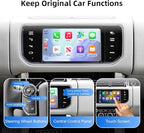 Wireless CarPlay Android Auto Adapter Decoder Retrofit Kit Fits Land Rover & Jaguar 2011-2017 with Bosch Headunit 8" Screen, Supports Mirror Link/Airplay/Backup Camera/USB Drive/Navigation