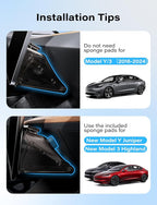 TAZENI Under Screen Storage Box Fit Model Y Juniper Model 3 Highland, Hiddenable Privacy Storage for Model Y 3 Accessories, Center Console Organizer for Model Y 2019~2026 & Model 3 2016-2026
