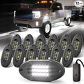 Honalia Pure White Rock Lights for Trucks 12 Pods, 6000K White LED Rock Lights Kits with Switch