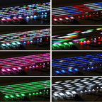 Interior Car Strip Lights Dreamcolor Acrylic Car Decorative Lights with APP Control Multicolor Internal Lighting Kit Music&DIY Function Ambient Fiber Optic Strip LEDs (Dreamcolor 18-1)