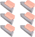 2026 New Magic Window Track Cleaner, Window Groove Cleaning Brush Tools Set, for Cleaning Tile Grout, Louver Blades, Car Air Conditioning Vents, and Narrow Gaps (6pcs Pink)