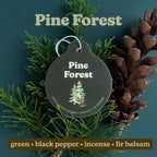 Happy Wax Earthy Mix Car Charms 4-Pack - Includes: Moonshadow, Pine Forest, Vanilla Sandalwood and Vintage Leather