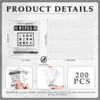Timgle 200 Pcs Instant Stain Remover Wipes Individual Wrapped Stain Remover Wipes Bulk Portable No-rinse Cleaner for Clothes Fabric Coffee Grease Travel Purse Diaper Bag Car Laundry (Black)