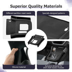 Center Console Organizer Side Pockets Fit for 2025 2026 Subaru Forester Accessories Gear Shift Cover Organizer Seat Gap Storage Box Wireless Charging Silicone Protective Pad (Not for Base & Wildness)